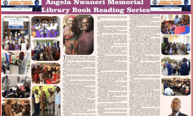 The Angela Nwaneri Memorial Library Book Reading Series 1